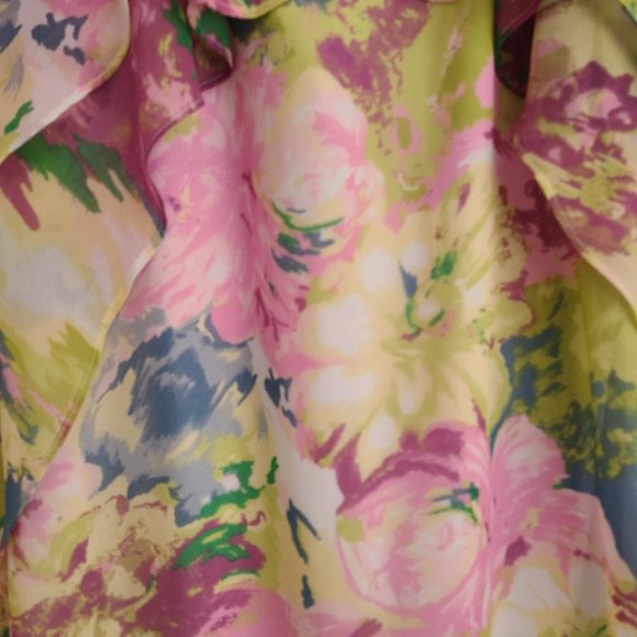 BCBG Maxazria Flowered Ruffle Dress - Picture 4 of 10